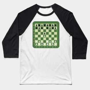 Queen's Gambit Chess Openings 1.d4 Baseball T-Shirt